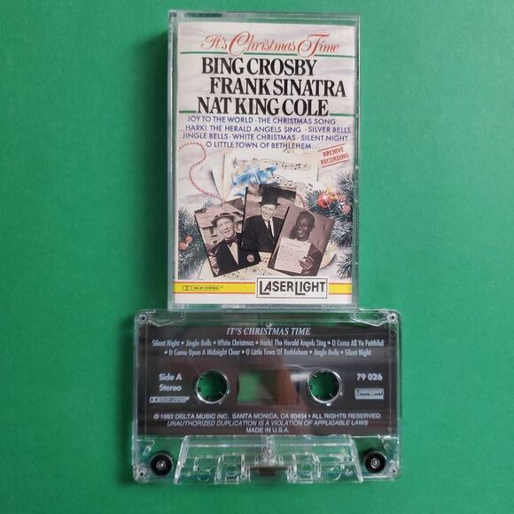 Bing Crosby Frank Sinatra Nat King Cole Christmas Cassette - Picture 1 of 2
